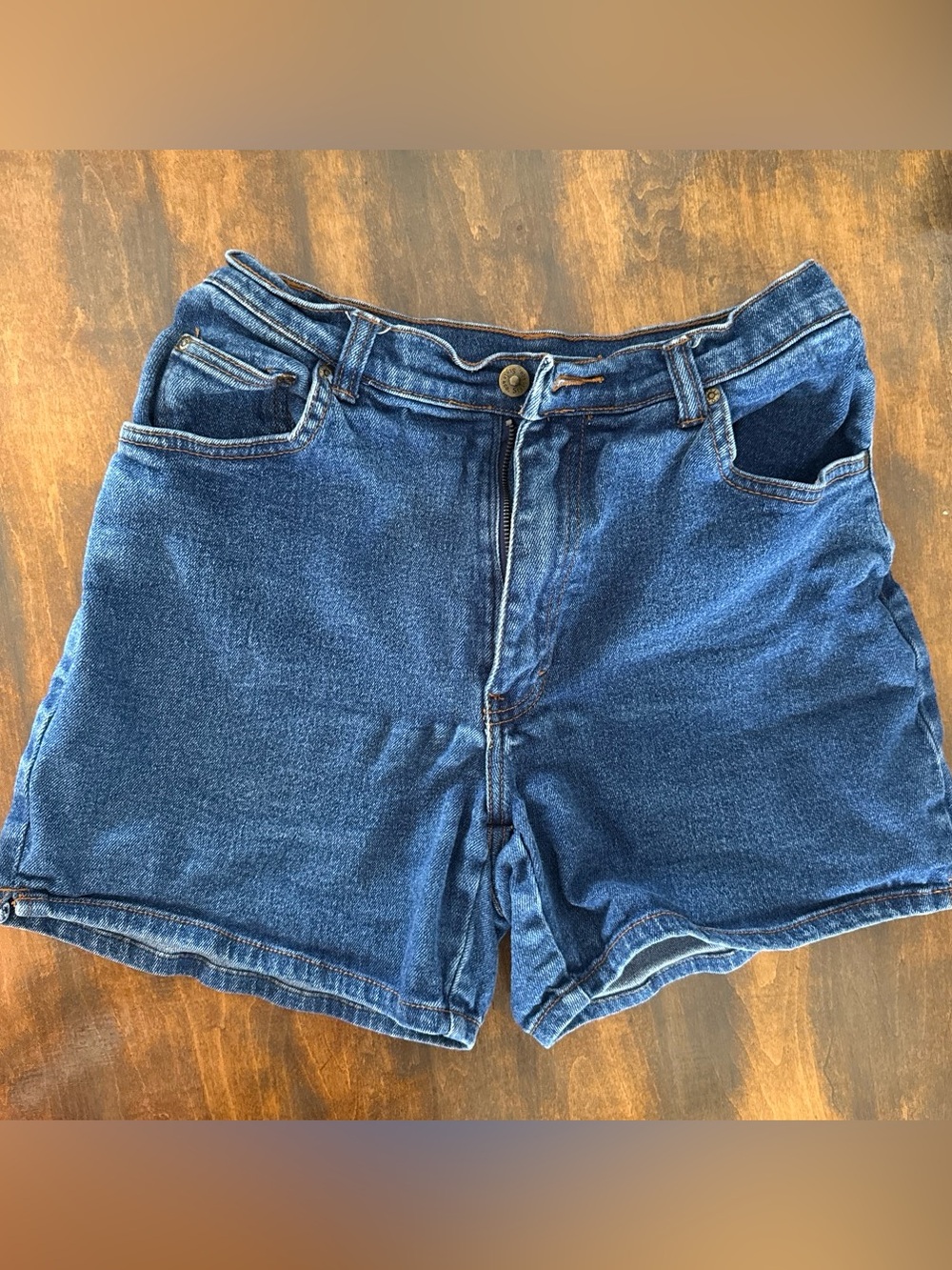 Style & Co. Dark Blue Denim High-Rise Jean Shorts